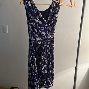 Blue chaps floral dress in size 6